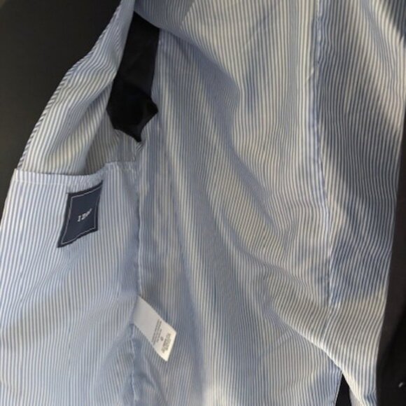 IZOD Boys Navy Blazer 10 Husky Sport Coat Single Breasted Gold Button Classic - Picture 6 of 8